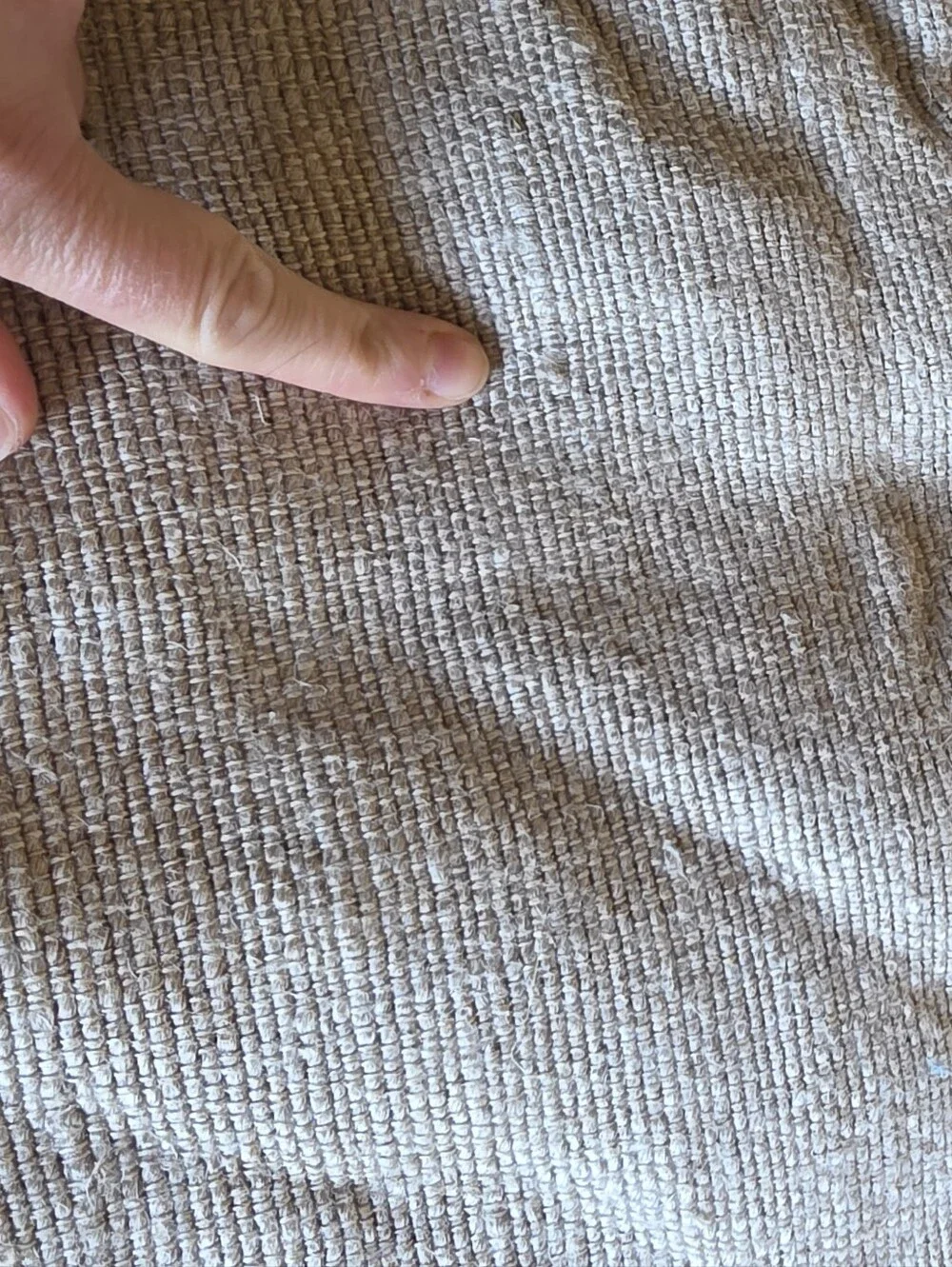 West Elm 100% Linen Tan Pillowcase 20in x 20in With Buttons